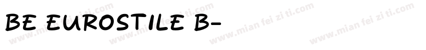 be eurostile b字体转换